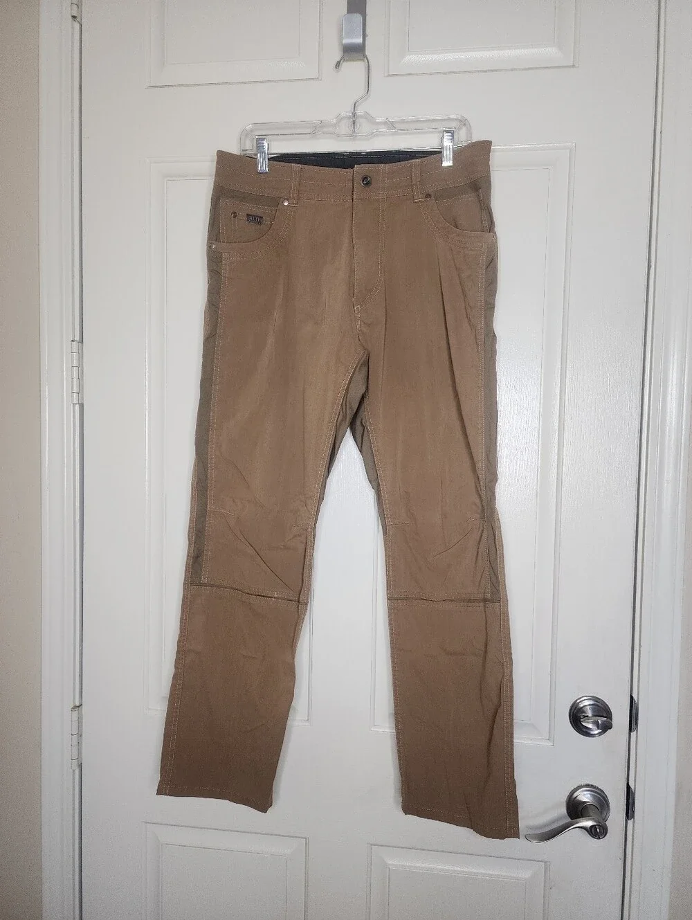 KUHL Radikl Men's Hybrid Hiking Pants - Tan Khaki - Size 34x30